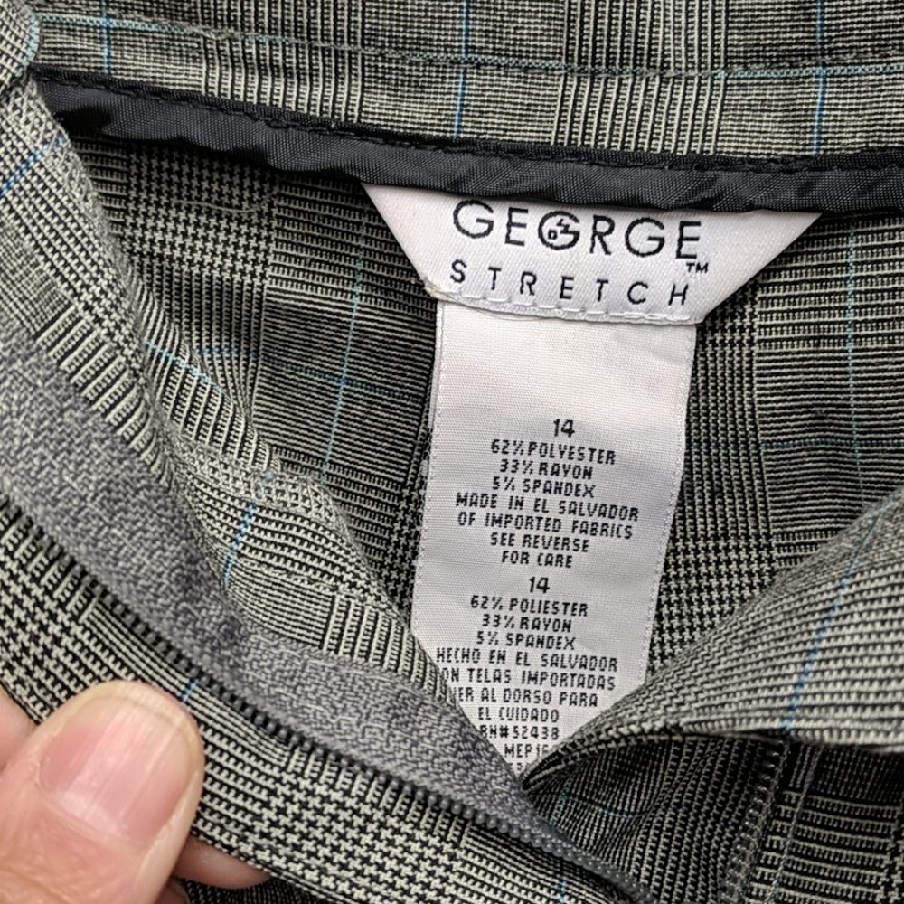 George plaid and houndstooth ankle pants 14 - Picture 3 of 3